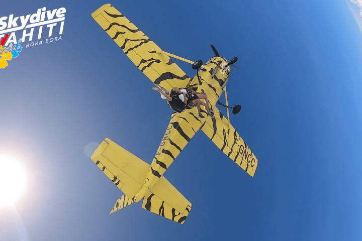 an airplane in the sky